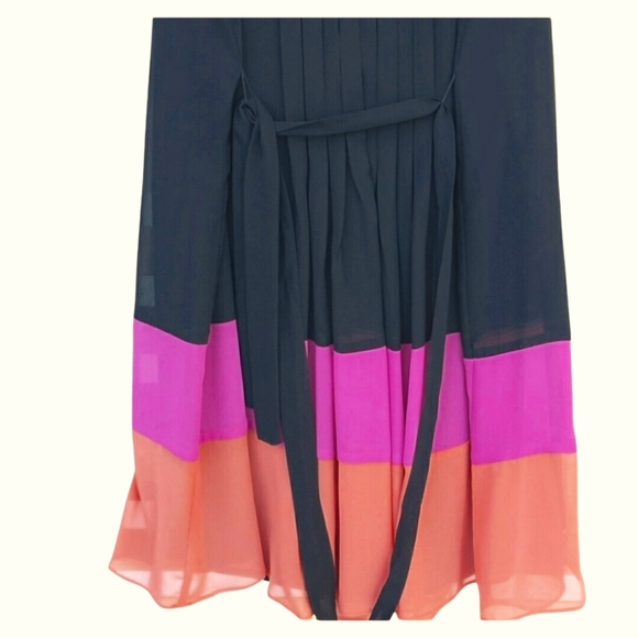 Apt 9 Colorblock Shift Dress Black, Pink, Melon 1X - Picture 3 of 9